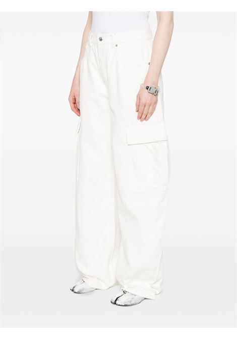 White low-rise cargo jeans - women ALEXANDER WANG | 4DC2244305120