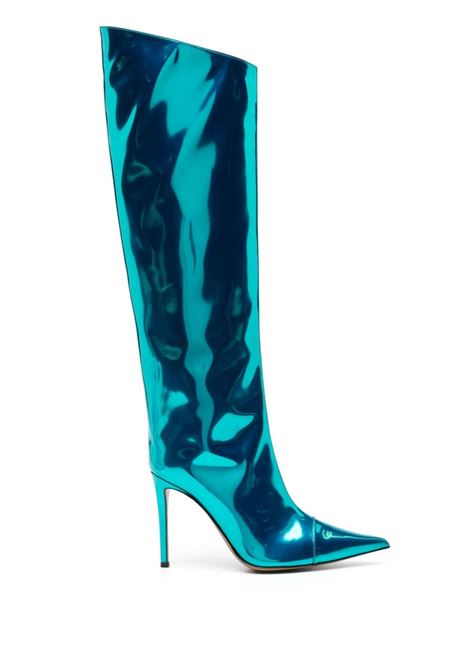 Stivali al ginocchio Alex 105mm in azzurro - donna