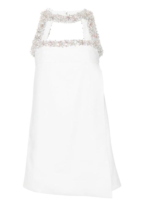 White sequin-embellishment mini dress - women AMEN | AMS24404081