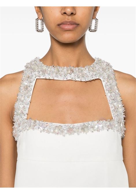 White sequin-embellishment mini dress - women AMEN | AMS24404081