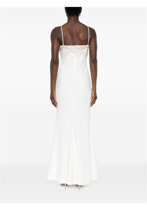 Off white crystal-embellishment dress - women AMEN | AMS24520081