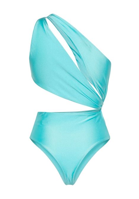 Light blue asymmetric cut-out swimsuit - women AMEN | HMS24802096