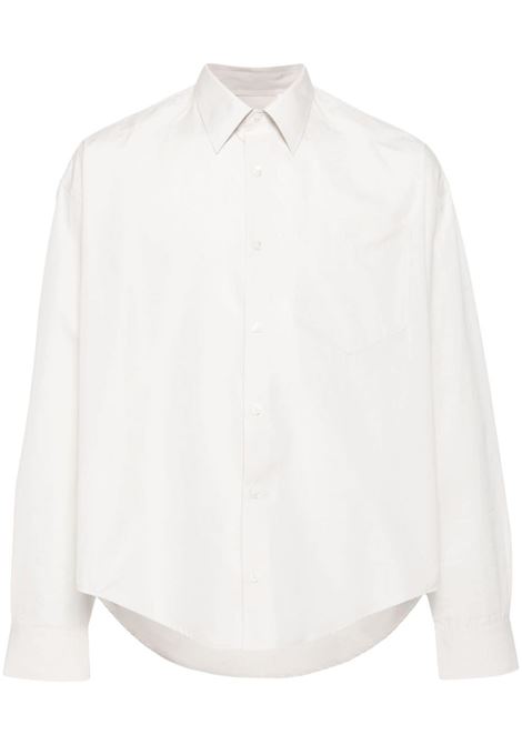 Camicia con ricamo Ami de Coeur in bianco - unisex