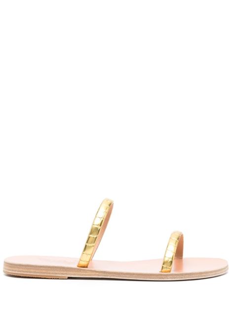 Gold echinda slides - women ANCIENT GREEK SANDALS | 119621135GLD