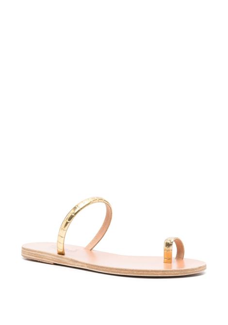 Gold ophion slides - women ANCIENT GREEK SANDALS | 119631135GLD