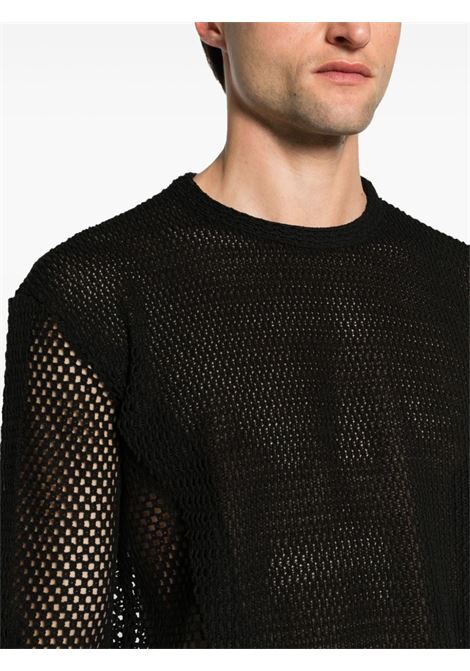 Black Dellen open-knit jumper - unisex ANDERSSON BELL | ATB1072MBLK