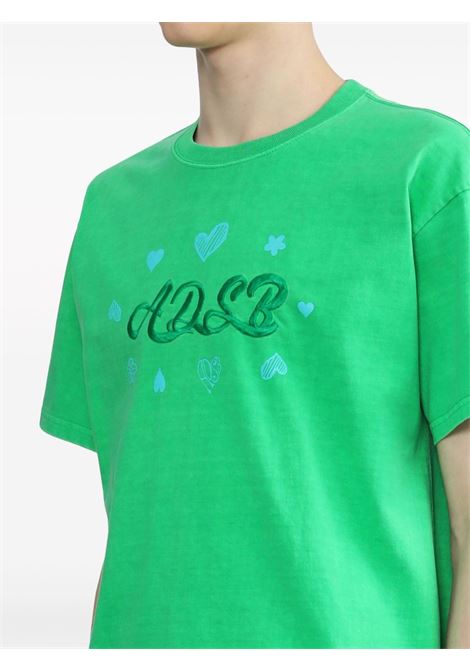 Green logo-embroidered T-shirt - men ANDERSSON BELL | ATB1083UGRN