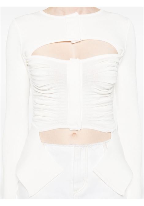 White cut-out detail top - women ANDREADAMO | ADPS24CA027513720474