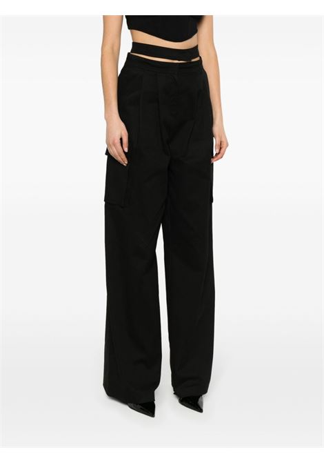 Black high-waist wide-leg trousers - women ANDREADAMO | ADPS24PA047591690473