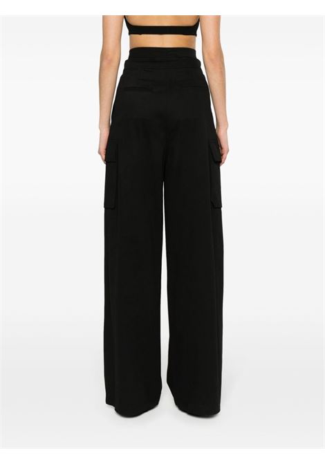 Black high-waist wide-leg trousers - women ANDREADAMO | ADPS24PA047591690473