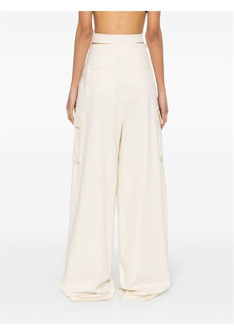 White high-waist wide-leg trousers - women ANDREADAMO | ADPS24PA047591690474