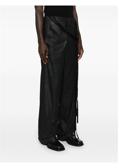 Black Leon Comfort straight-leg trousers Ann Demeulemeester - men ANN DEMEULEMEESTER | 2301MTR03FA252099