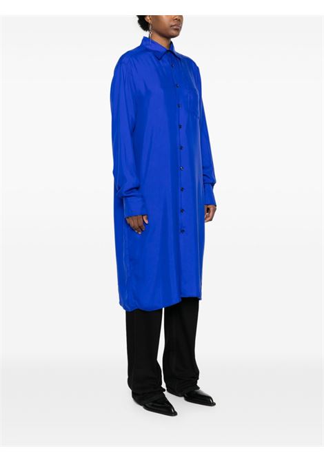 Camicia lunga gabi in blu Ann Demeulemeester - donna ANN DEMEULEMEESTER | 2401WSH13FA417057