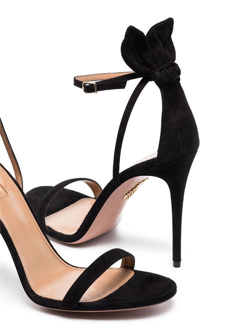 Sandali bow in nero  - donna AQUAZZURA | DENHIGS0SUE000