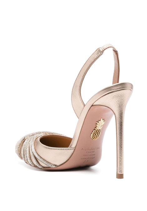 Brown Gatsby 105mm slingback pumps - women AQUAZZURA | GASHIGL1WNALCO