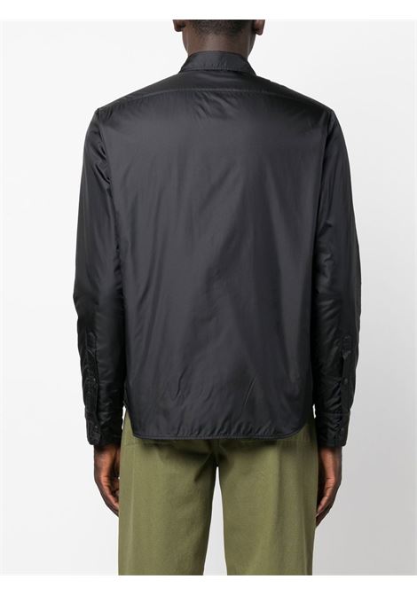 Black long-sleeve buttoned shirt jacket - men ASPESI | S4I1I107961C996241