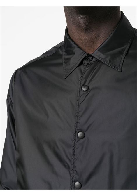 Black long-sleeve buttoned shirt jacket - men ASPESI | S4I1I107961C996241