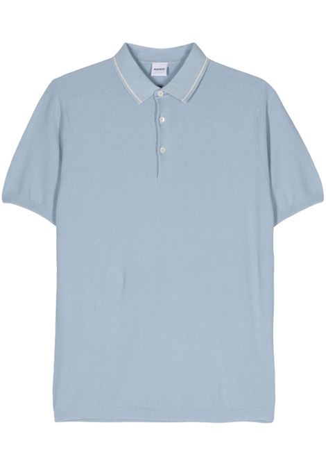 Light blue piqu? polo shirt ASPESI - men ASPESI | Polo | S4QM4464096RC85070