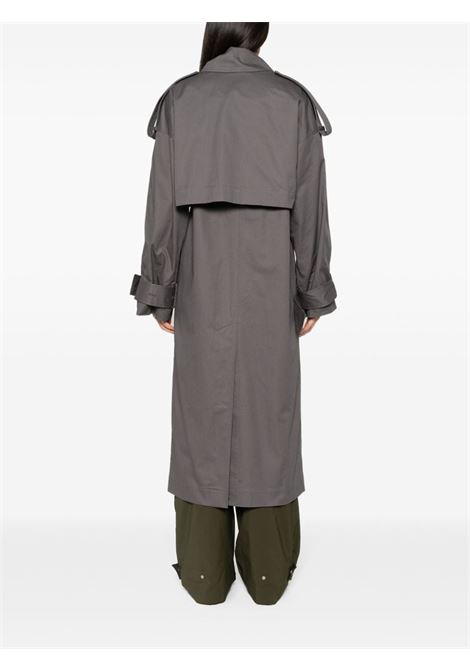 Dark grey Atom trench coat - women AXEL ARIGATO | A2107001DRKGRY