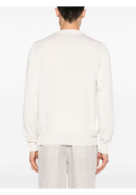 White crew-neck fine-knit jumper BALLANTYNE - men BALLANTYNE | B2P00014S0610144