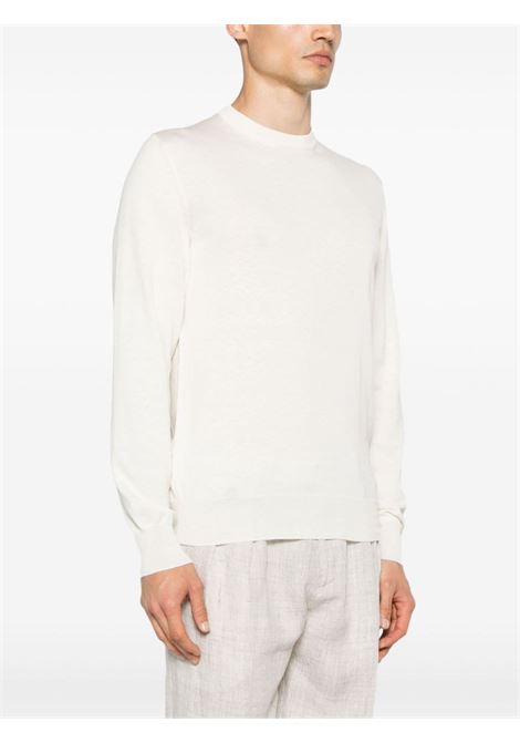 Maglione girocollo in bianco di BALLANTYNE - uomo BALLANTYNE | B2P00014S0610144