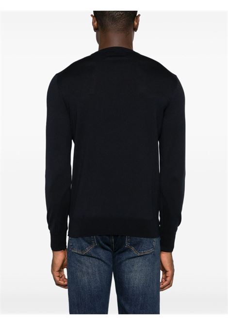 Midnight blue crew-neck jumper Ballantyne - men BALLANTYNE | B2P00014S0613777