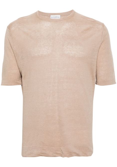 T-shirt a maglia fine in beige - uomo BALLANTYNE | B2W02514L1414075