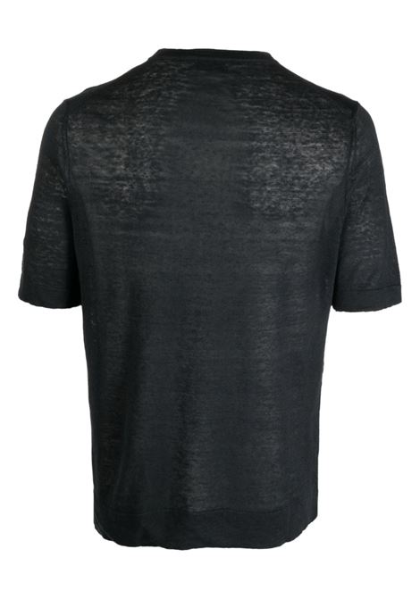 Black crew-neck short-sleeve T-shirt - men BALLANTYNE | B2W02514L1415517