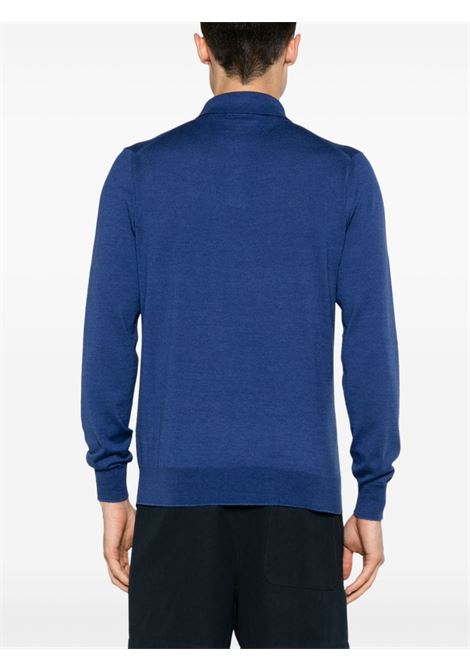 Blue fine-knit polo shirt BALLANTYNE - men BALLANTYNE | B2W07314S0613940