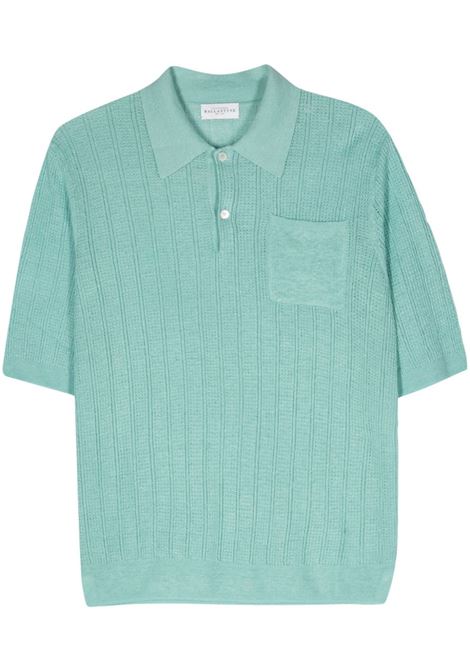 Polo in maglia traforata in verde menta di BALLANTYNE - uomo