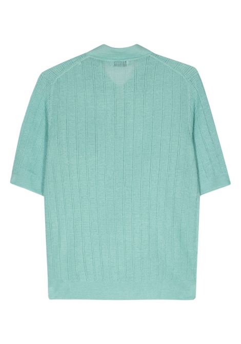 Polo in maglia traforata in verde menta di BALLANTYNE - uomo BALLANTYNE | B2W19214L1812546