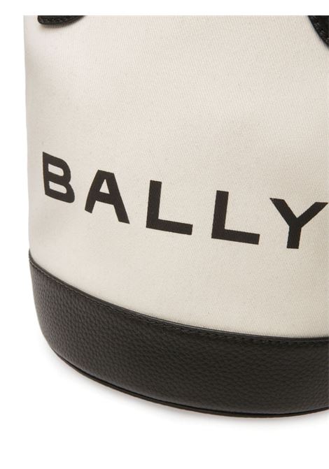 Borsa tote con logo in beige e nero - donna BALLY | WAU00ZCV034I182O