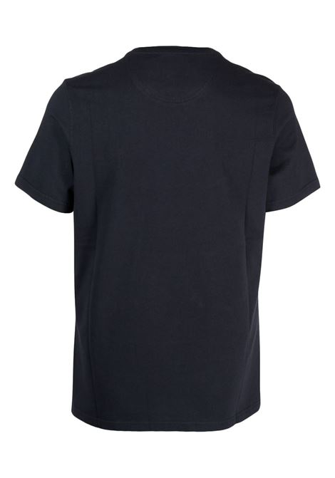 T-shirt con ricamo in blu - uomo BARBOUR | MTS0670NY31
