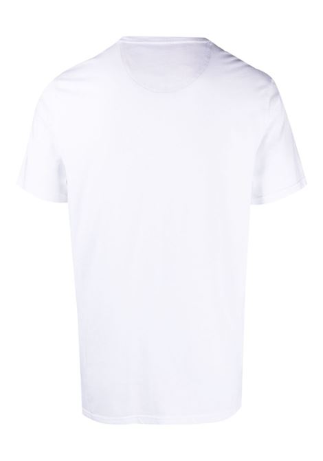 T-shirt con ricamo in bianco - uomo BARBOUR | MTS0670WH11