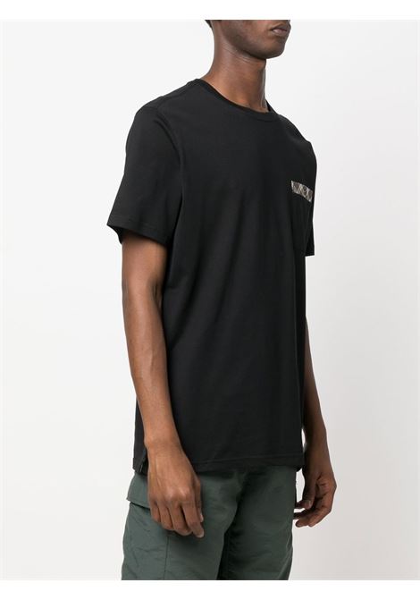 T-shirt a girocollo in nero - uomo BARBOUR | MTS0682BK31