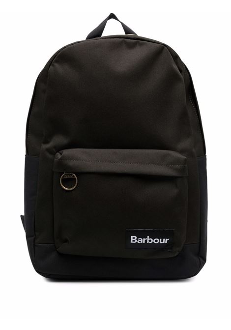 Blue logo-patch backpack - men BARBOUR | UBA0574NY91