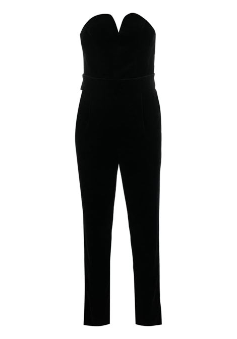Black Jealousy strapless velvet jumpsuit - women BLAZÉ MILANO | JUP01ESSE0640001