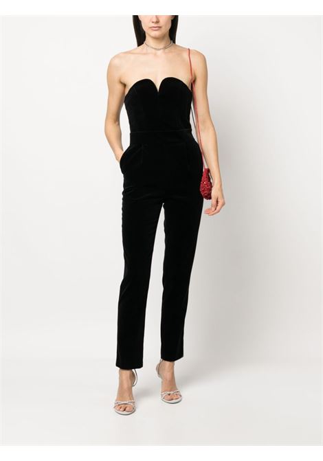 Black Jealousy strapless velvet jumpsuit - women BLAZÉ MILANO | JUP01ESSE0640001