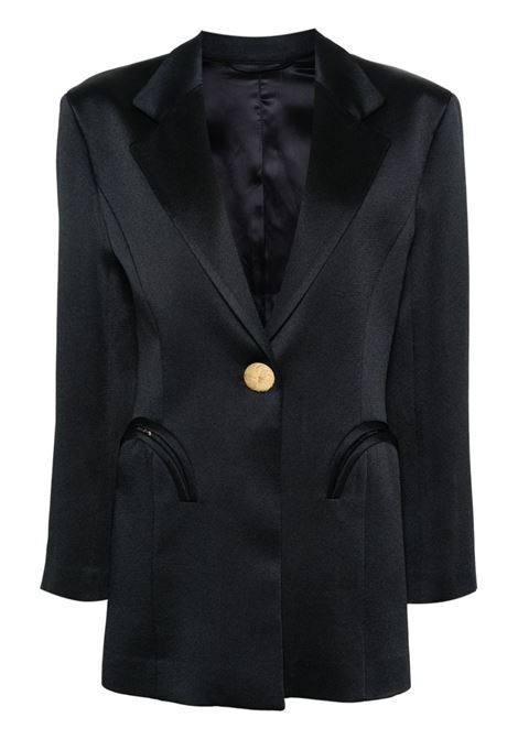Dark navy Agneta button-embellished blazer - women BLAZÉ MILANO | LBS01NO0017
