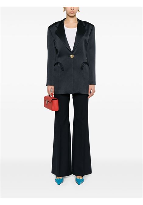 Dark navy Agneta button-embellished blazer - women BLAZÉ MILANO | LBS01NO0017