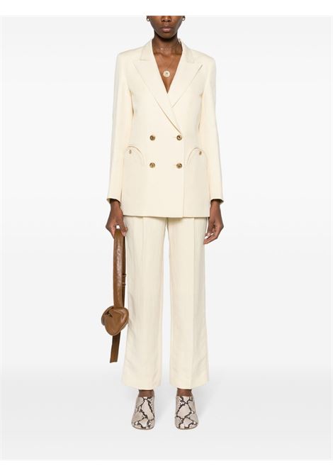 Pantaloni Banker con pieghe in bianco - donna BLAZÉ MILANO | MPA01ESSE0650001