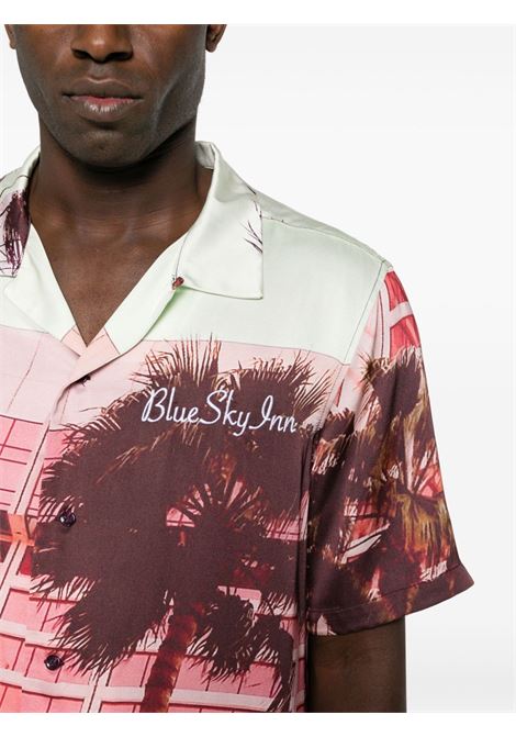 Camicia Condo con stampa grafica in multicolore - uomo BLUE SKY INN | BS2304SH062CON