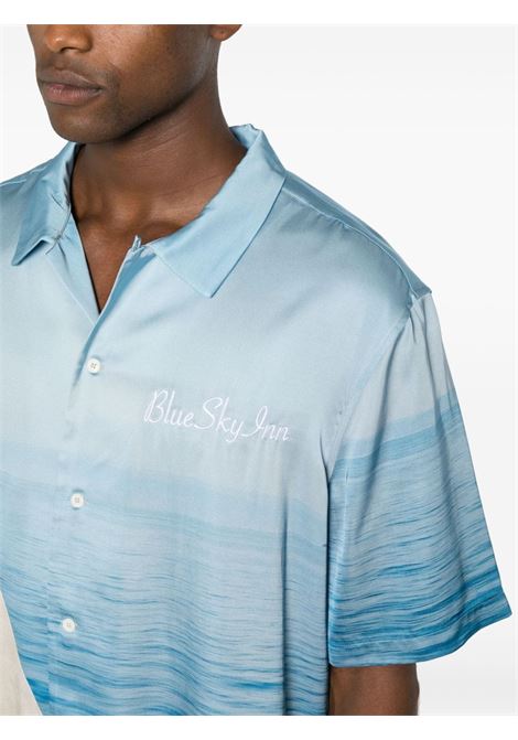 Multicolour graphic-print short-sleeve shirt - men BLUE SKY INN | BS2304SH072ADC