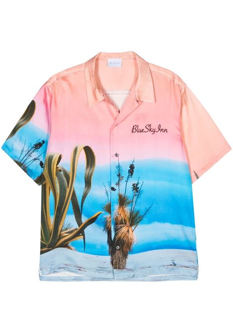 Camicia Desert Surise con stampa grafica in multicolore - uomo