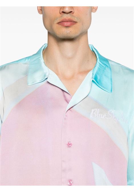 Camicia con stampa grafica in rosa di BLUE SKY INN - uomo BLUE SKY INN | BS2304SH099PKH