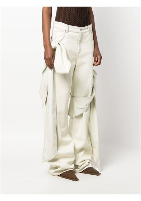 Jeans a gamba ampia in bianco - donna BLUMARINE | 2J116AD06C1