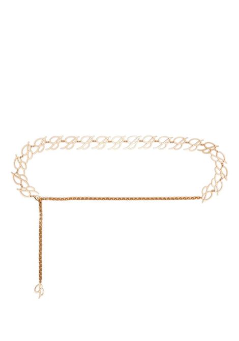 Cintura con placca logo in oro - donna BLUMARINE | 2W263AN0836