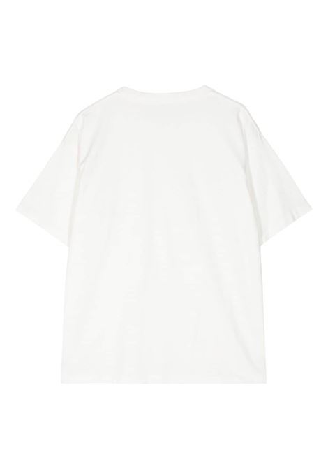 T-shirt Flower con ricamo in bianco di Bode - uomo BODE | MRS24CS033CRM