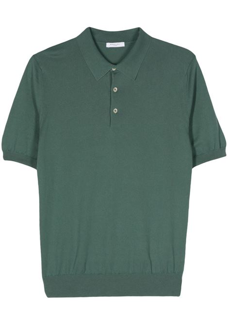 Polo in maglia fine in verde - uomo BOGLIOLI | 91303SA08060547