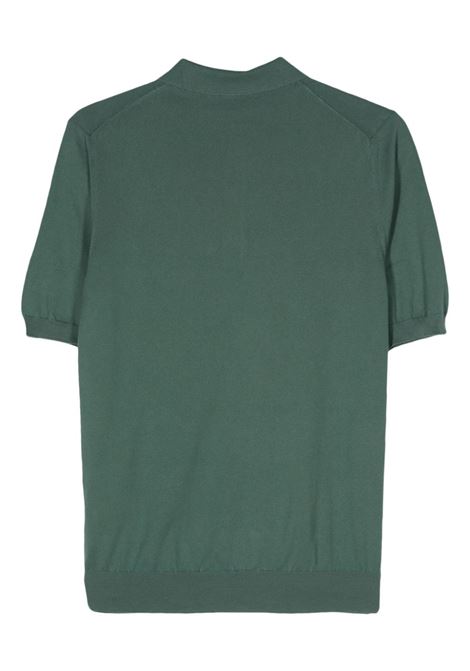 Polo in maglia fine in verde - uomo BOGLIOLI | 91303SA08060547